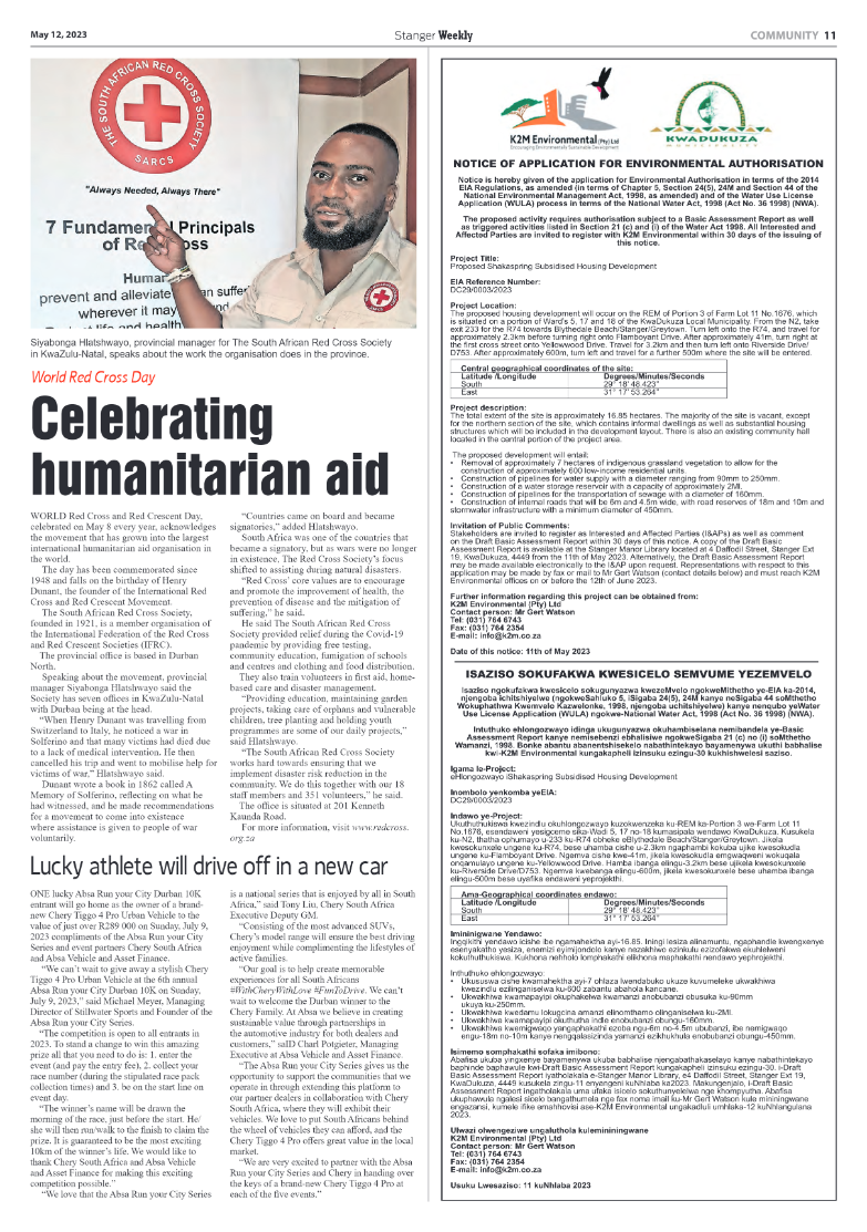Stanger Weekly 12 May 2023 page 11
