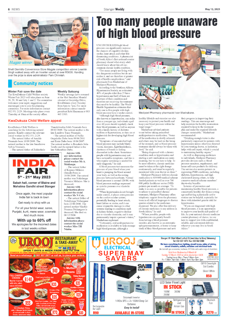Stanger Weekly 12 May 2023 page 6