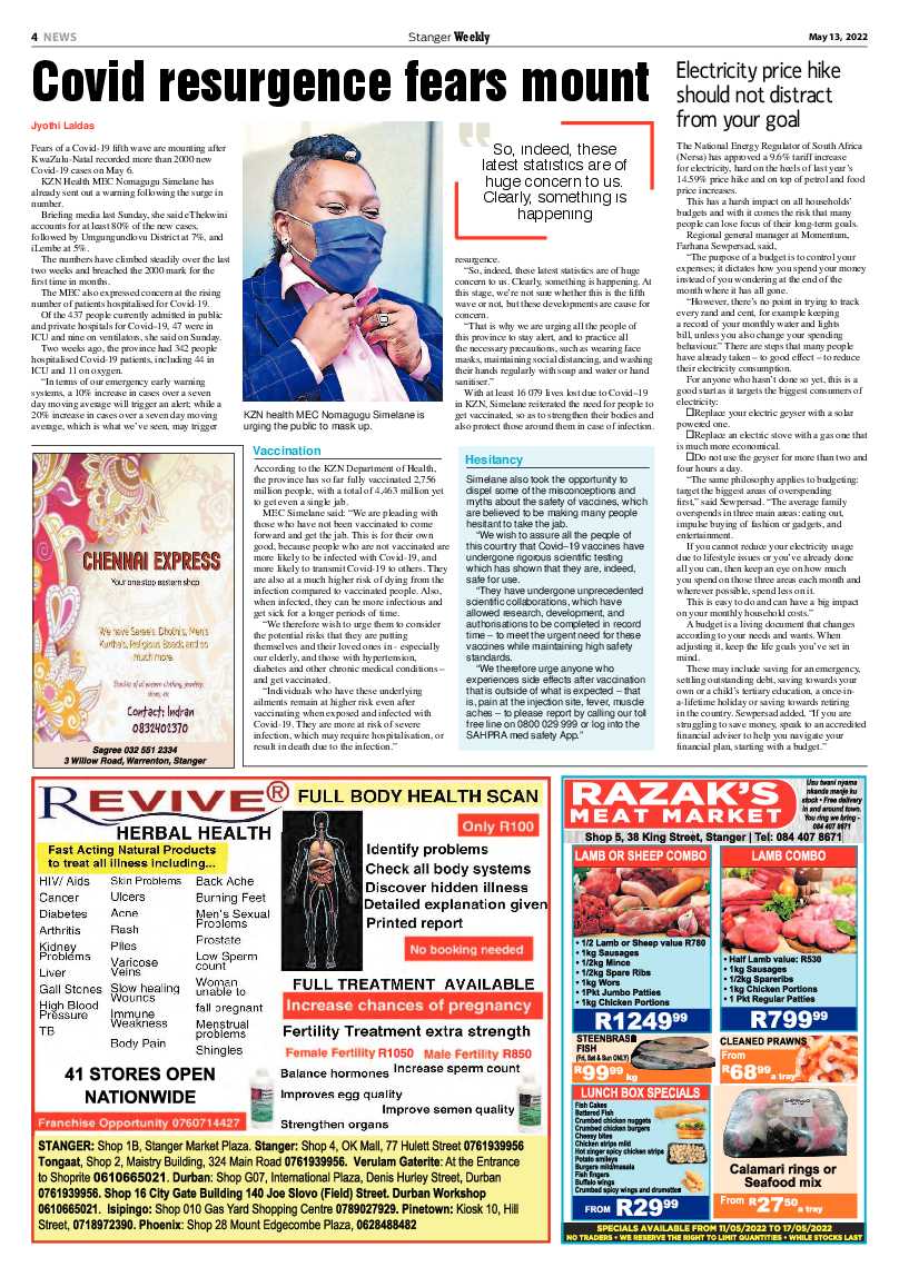 Stanger Weekly 13 May 2022 page 4
