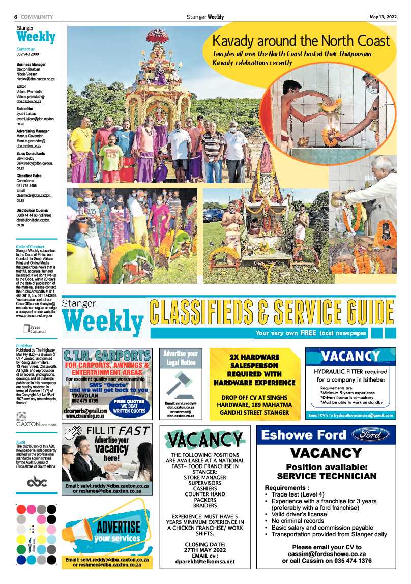 Stanger Weekly 13 May 2022 page 6