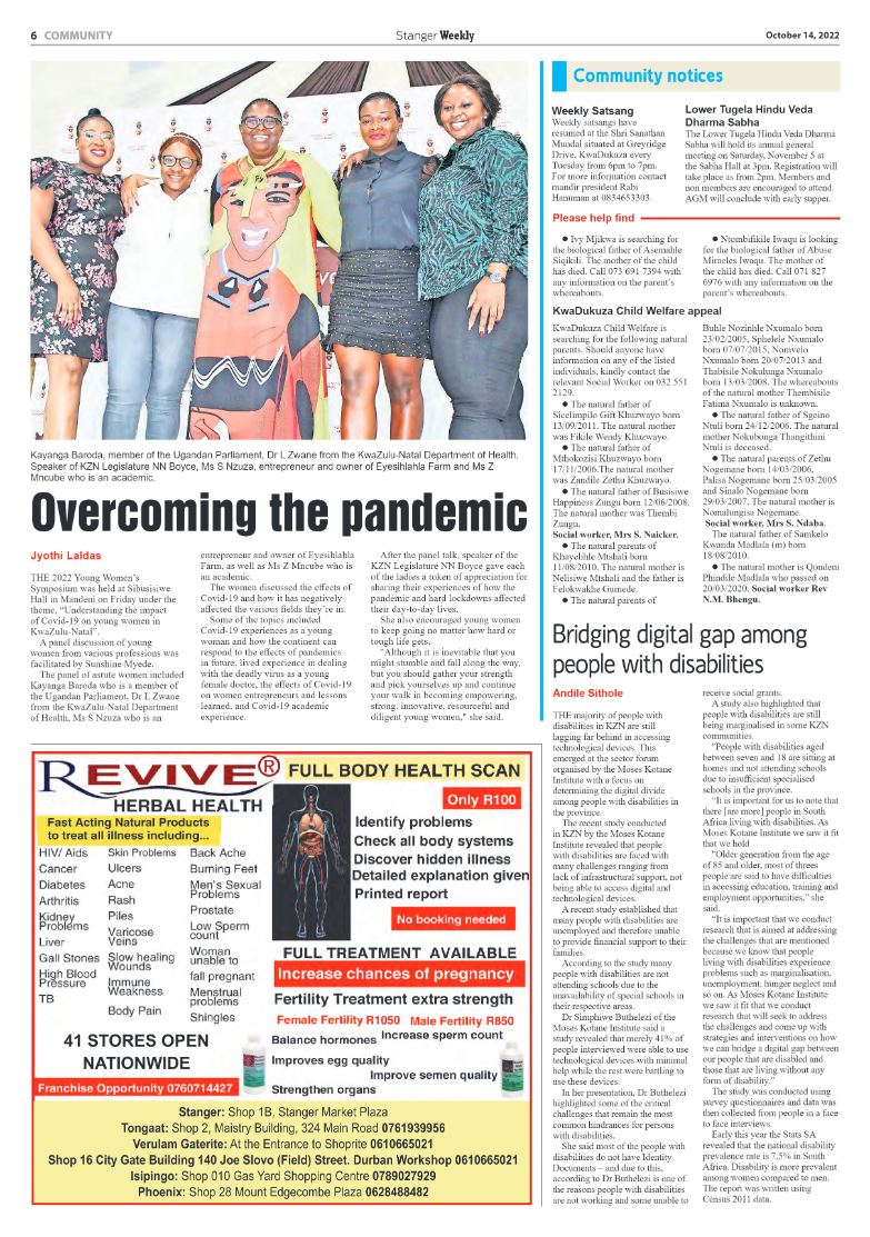 Stanger Weekly 14 October 2022 page 6