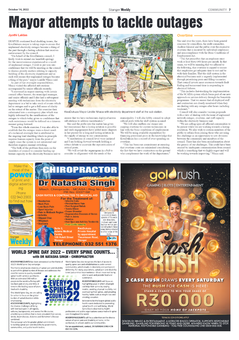 Stanger Weekly 14 October 2022 page 7