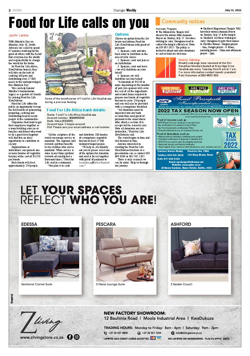 Stanger Weekly 15 July 2022 page 2