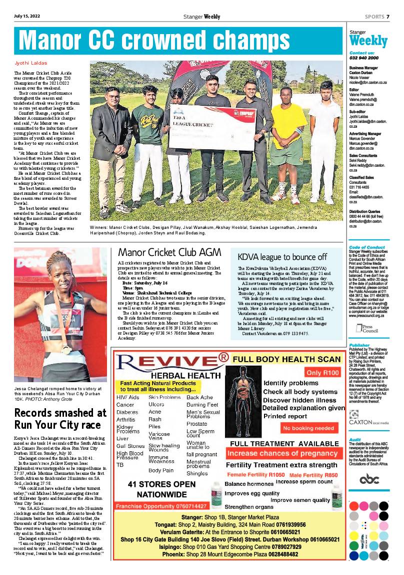 Stanger Weekly 15 July 2022 page 7