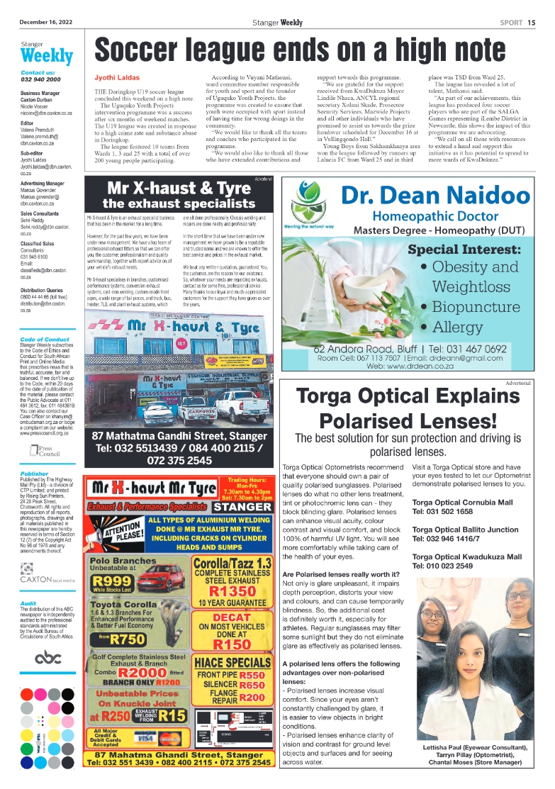 Stanger Weekly 16 December 2022 page 15