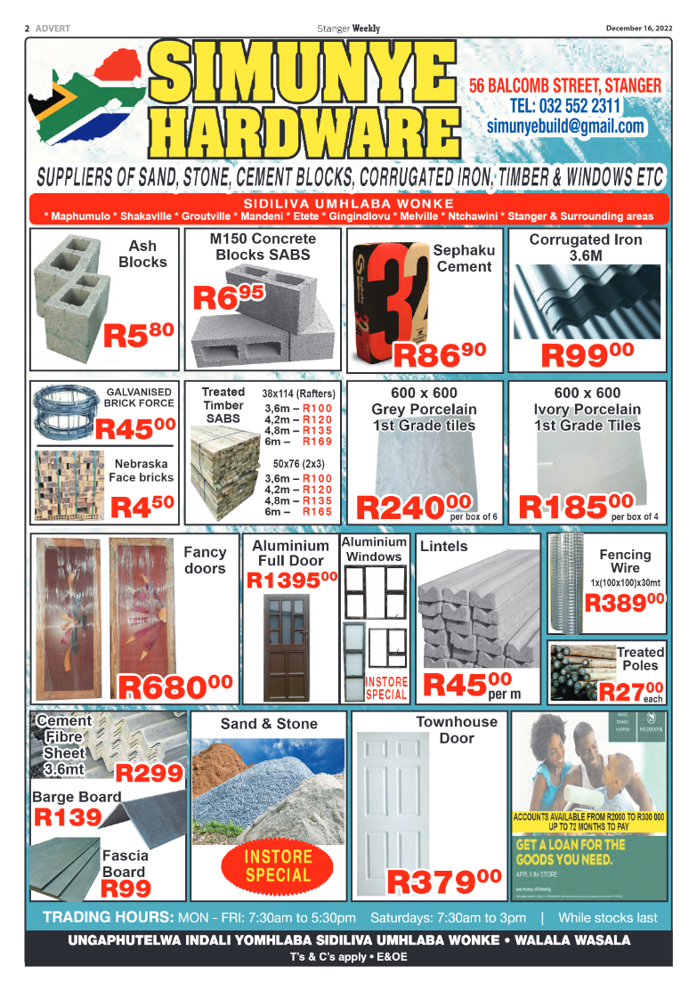 Stanger Weekly 16 December 2022 page 2