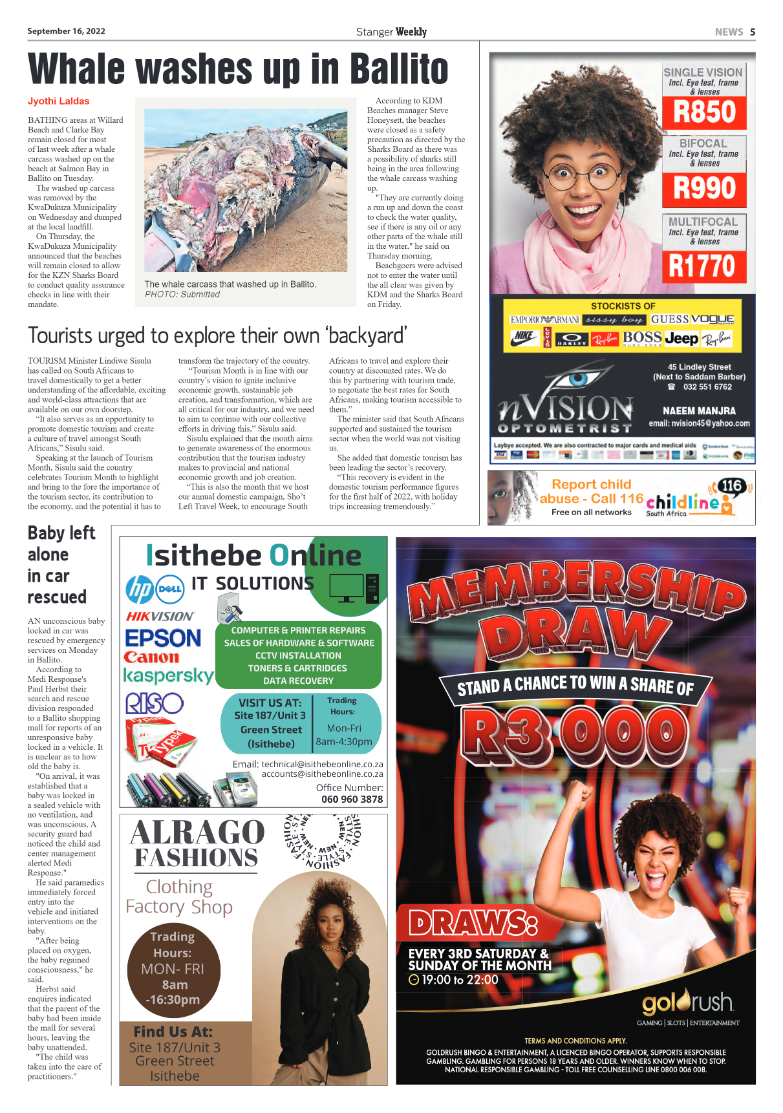 Stanger Weekly 16 September 2022 page 5