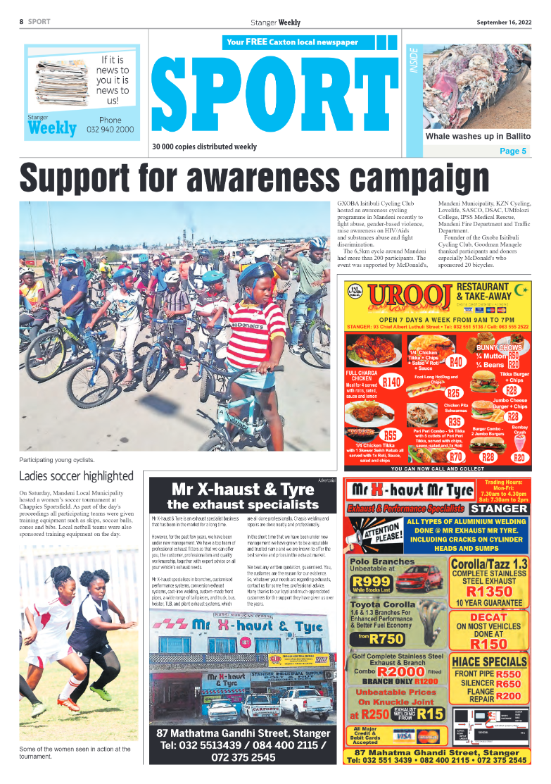 Stanger Weekly 16 September 2022 page 8