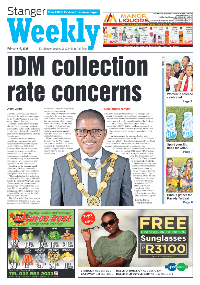 Stanger Weekly 17 February 2023 page 1