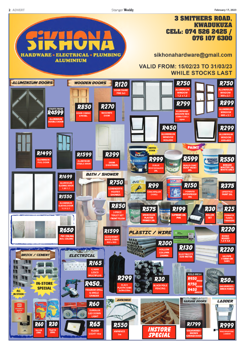 Stanger Weekly 17 February 2023 page 2