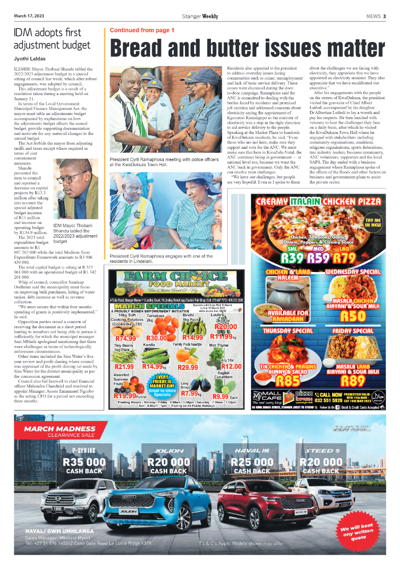 Stanger Weekly 17 March 2023 page 3