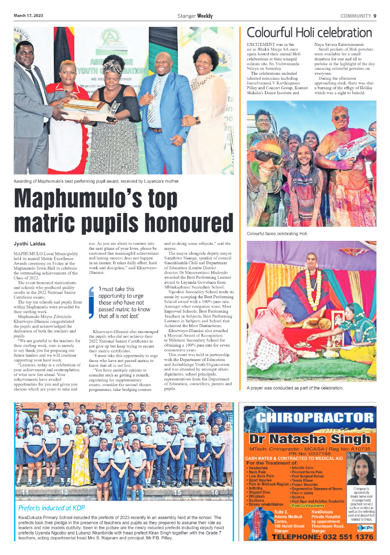 Stanger Weekly 17 March 2023 page 9
