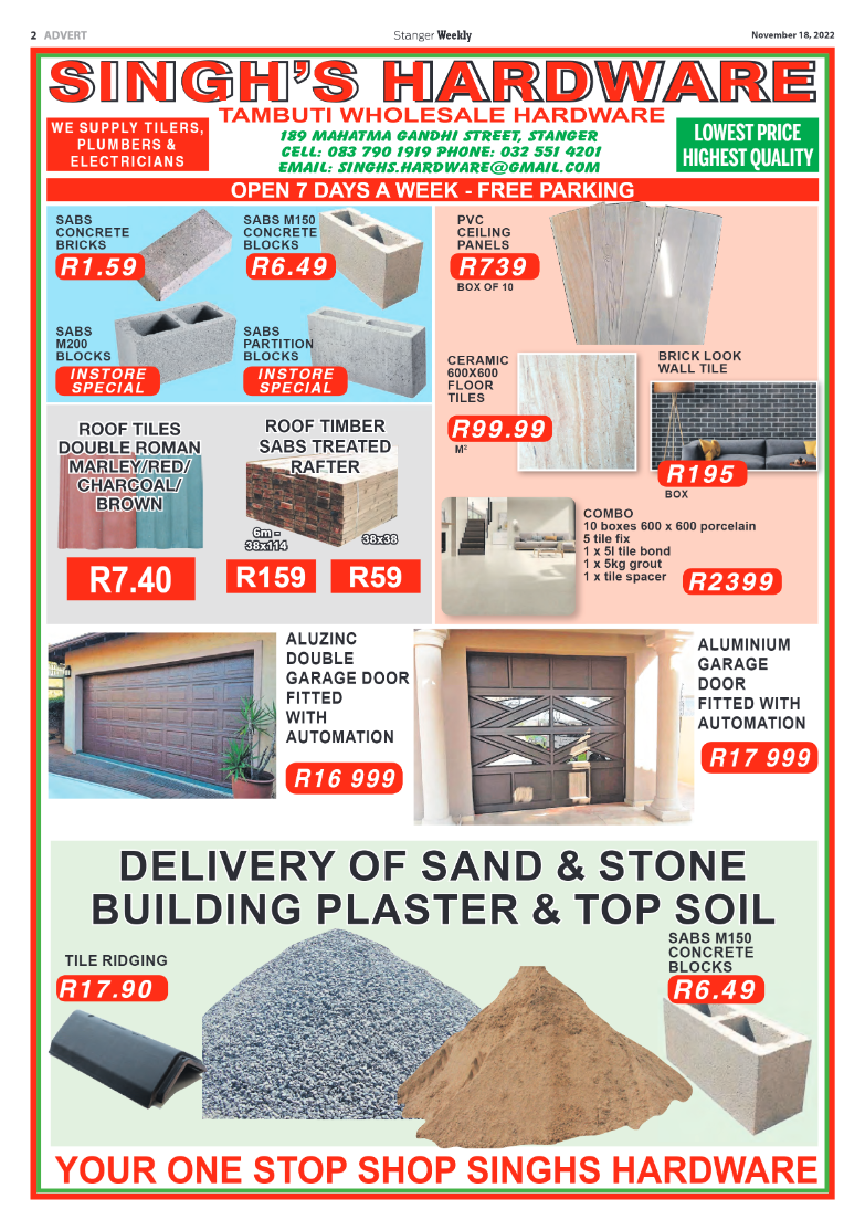 Stanger Weekly 18 November 2022 page 2