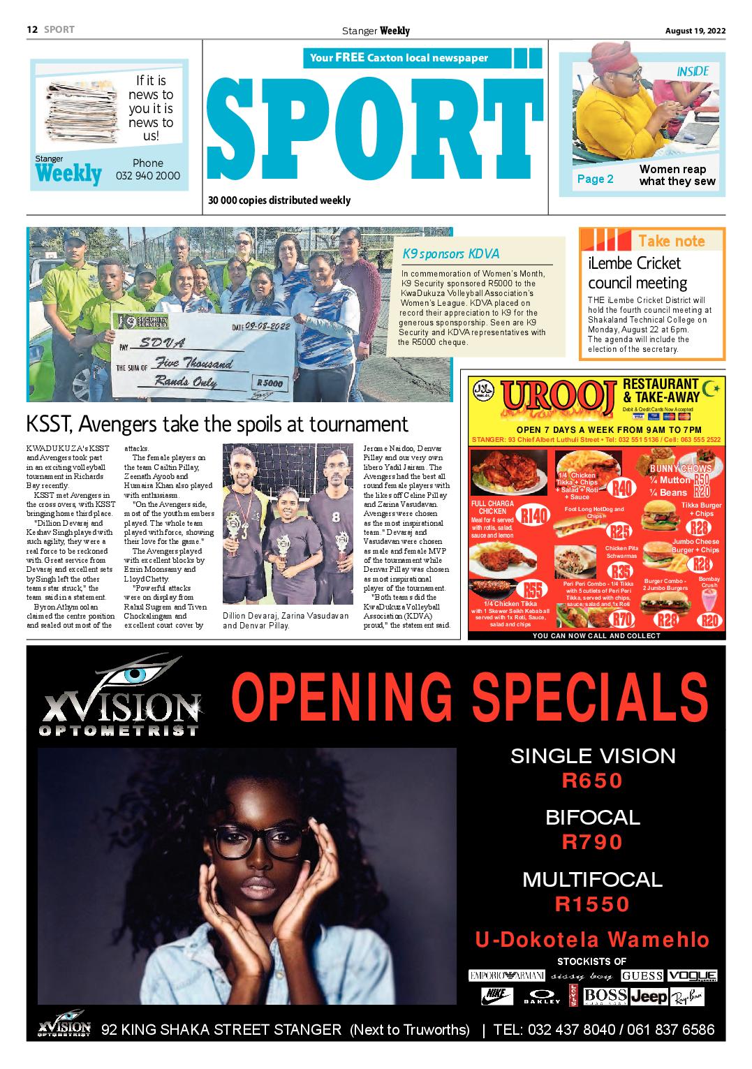 Stanger Weekly 19 August 2022 page 12