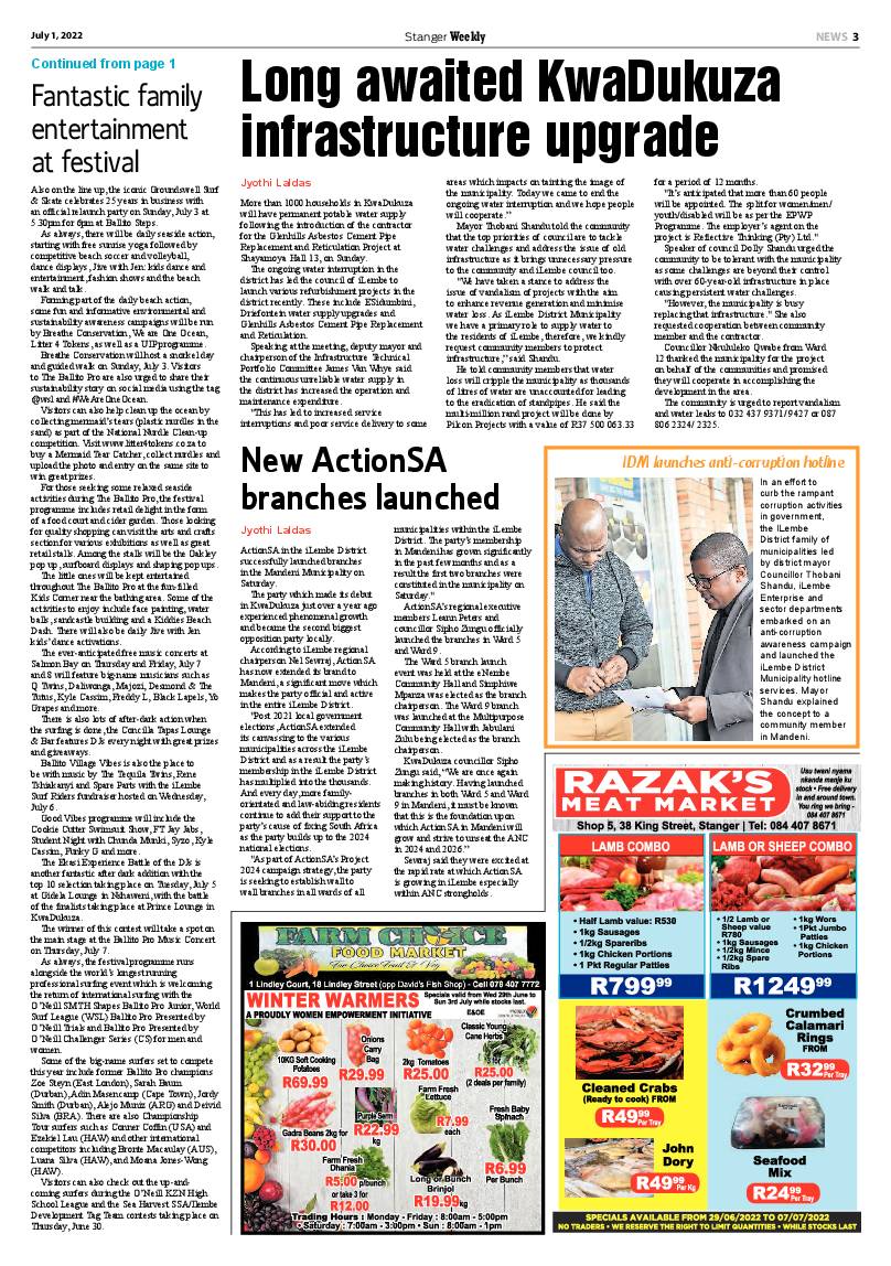 Stanger Weekly 1 July 2022 page 3