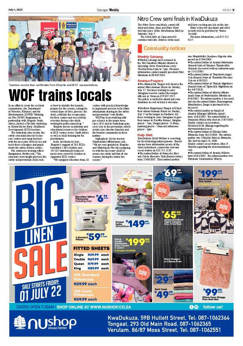 Stanger Weekly 1 July 2022 page 9