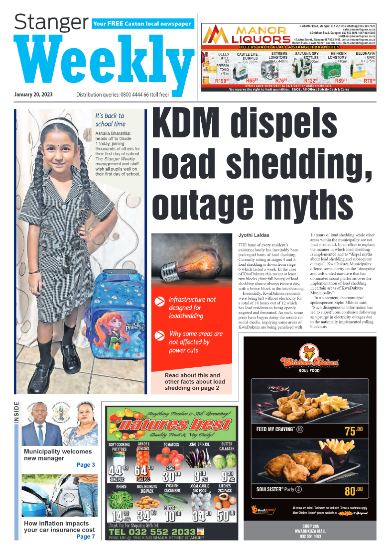 Stanger Weekly 20 January 2023 page 1
