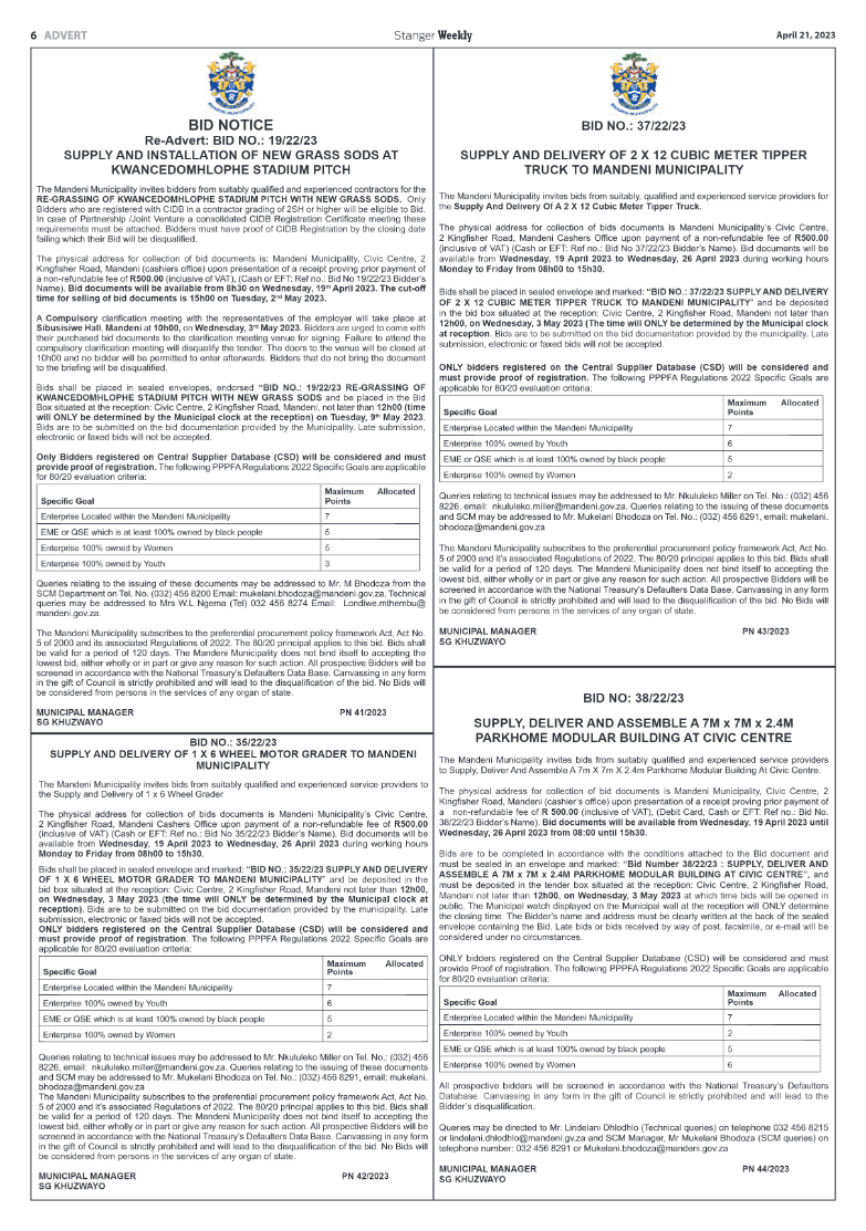 Stanger Weekly 21 April 2023 page 6