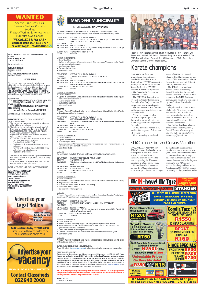 Stanger Weekly 21 April 2023 page 8