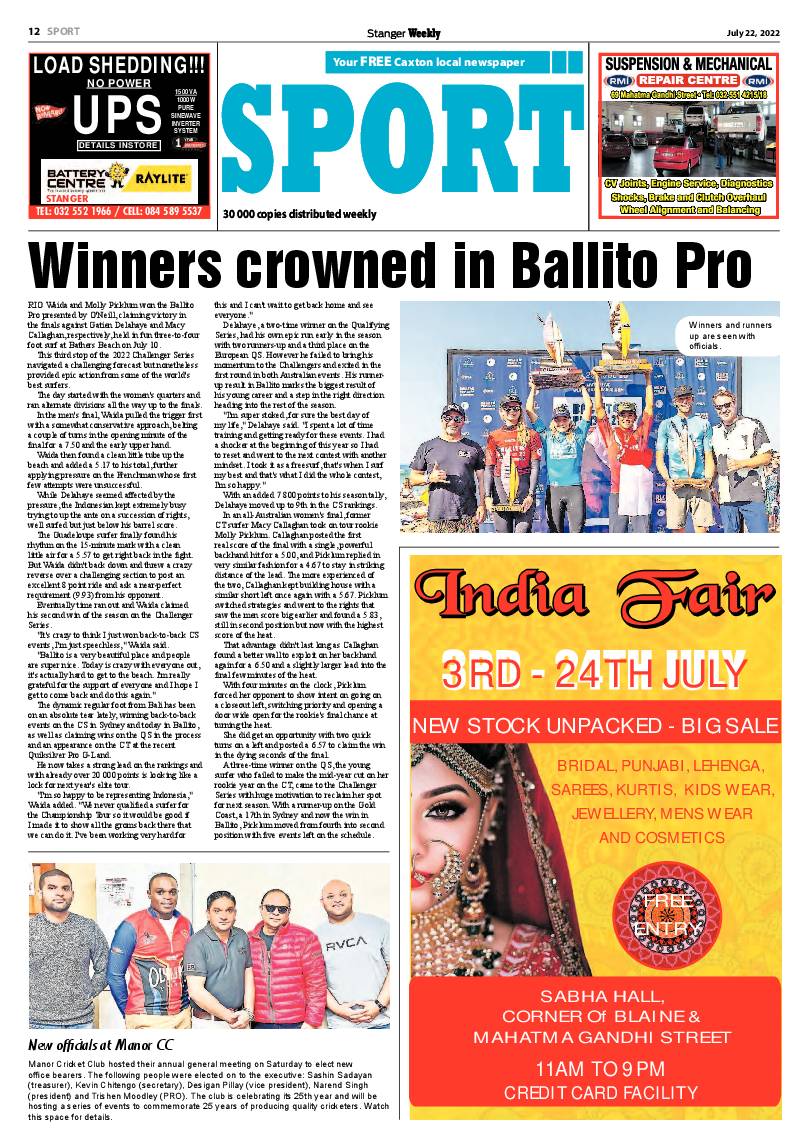 Stanger Weekly 22 July 2022 page 12