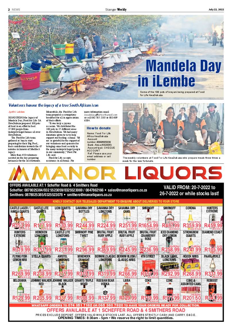 Stanger Weekly 22 July 2022 page 2