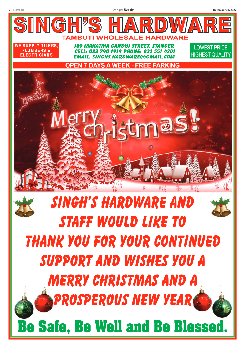 Stanger Weekly 23 December 2022 page 2