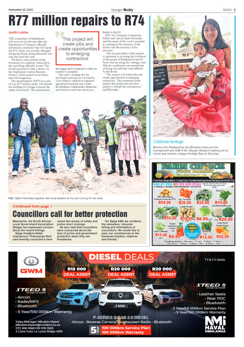 Stanger Weekly 23 September 2022 page 3