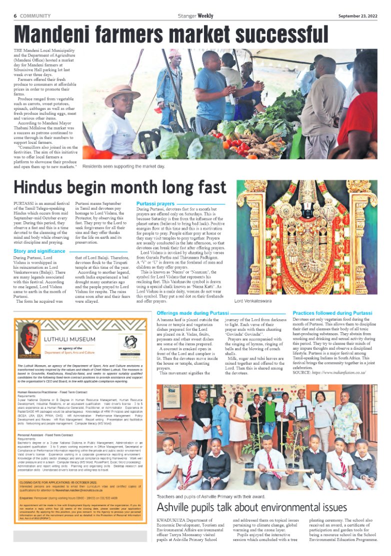 Stanger Weekly 23 September 2022 page 6