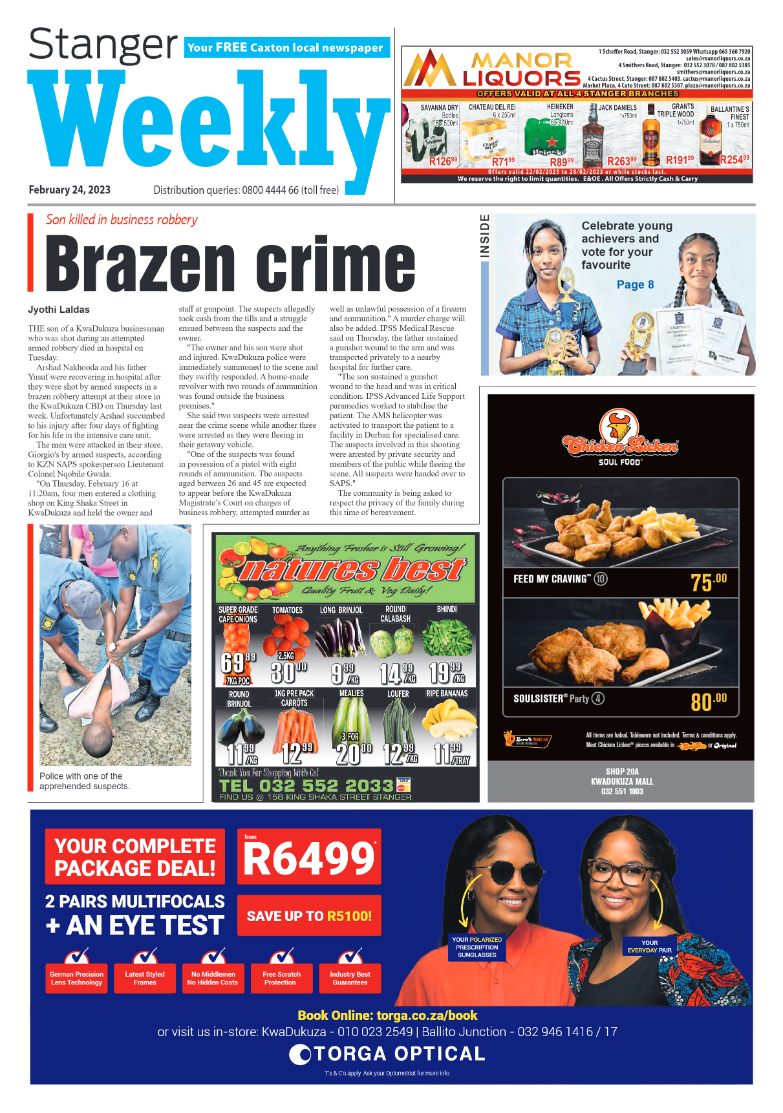 Stanger Weekly 24 February 2023 page 1