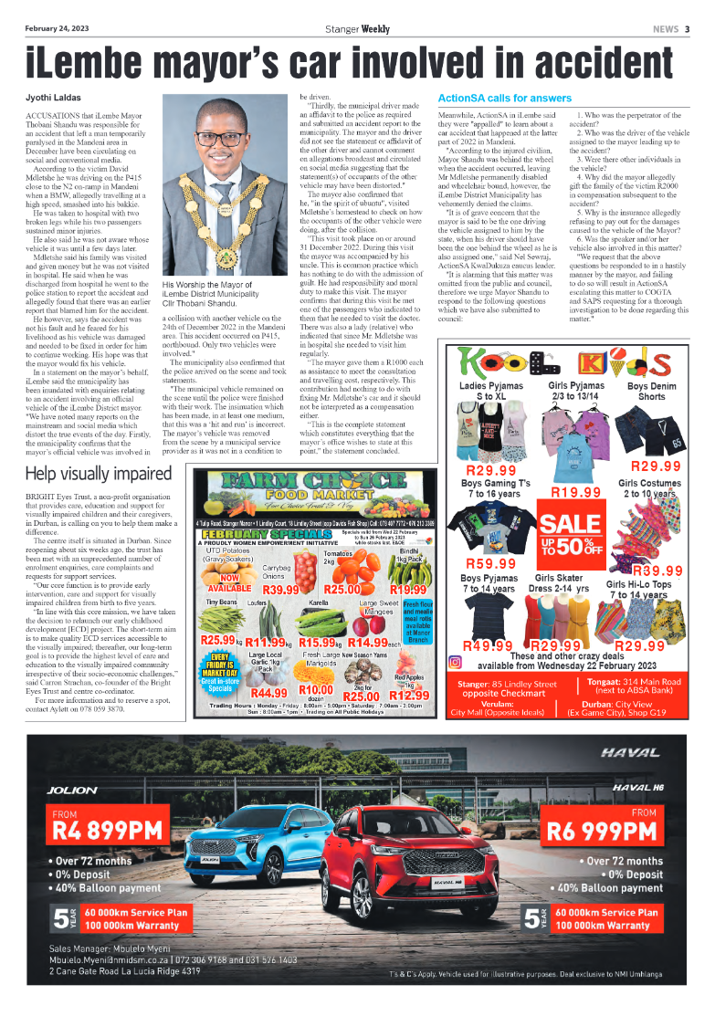 Stanger Weekly 24 February 2023 page 3