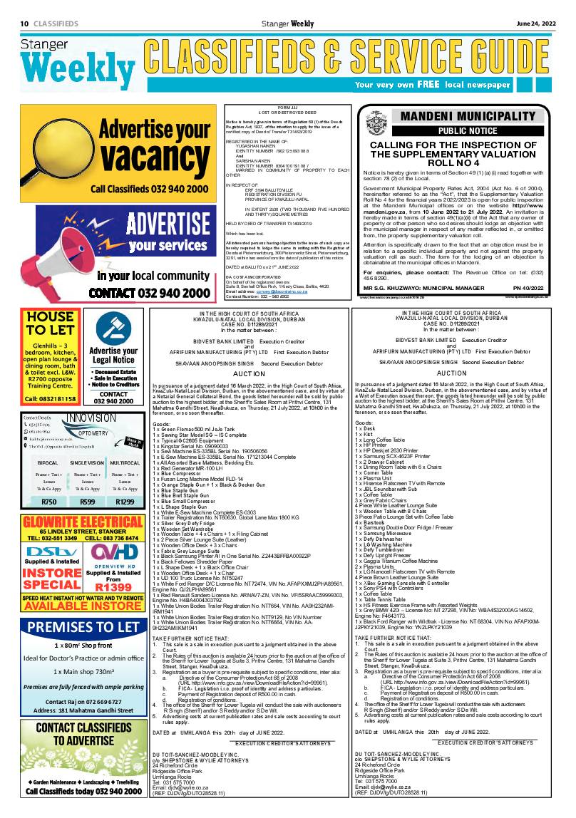 Stanger Weekly 24 June 2022 page 10