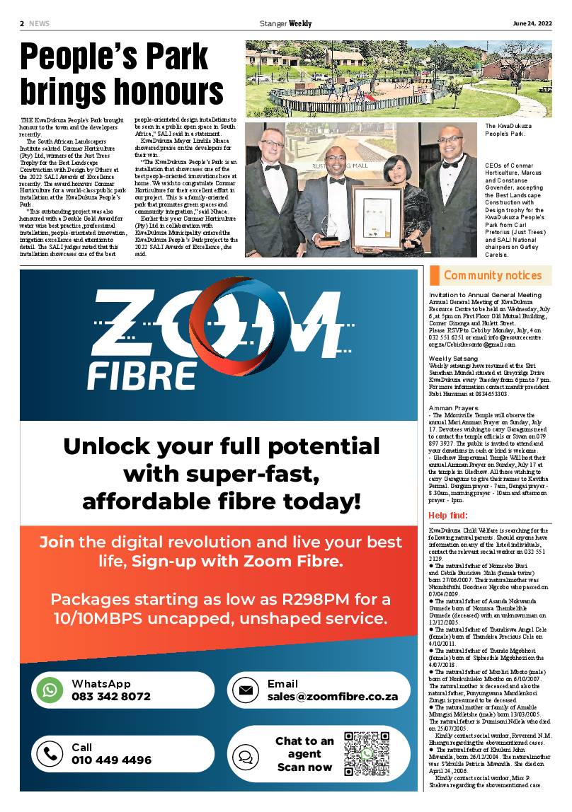 Stanger Weekly 24 June 2022 page 2