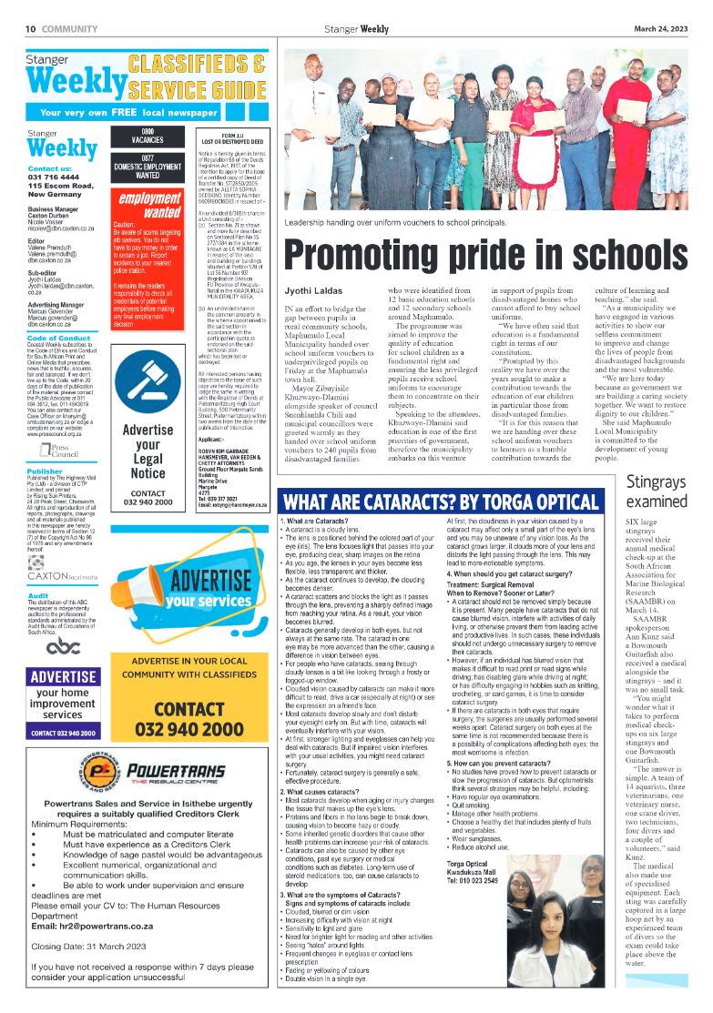Stanger Weekly 24 March 2023 page 10