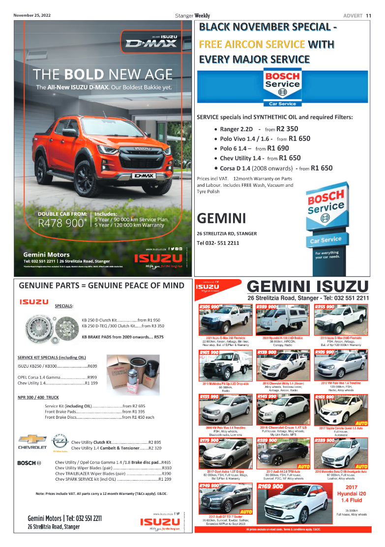 Stanger Weekly 25 November 2022 page 11
