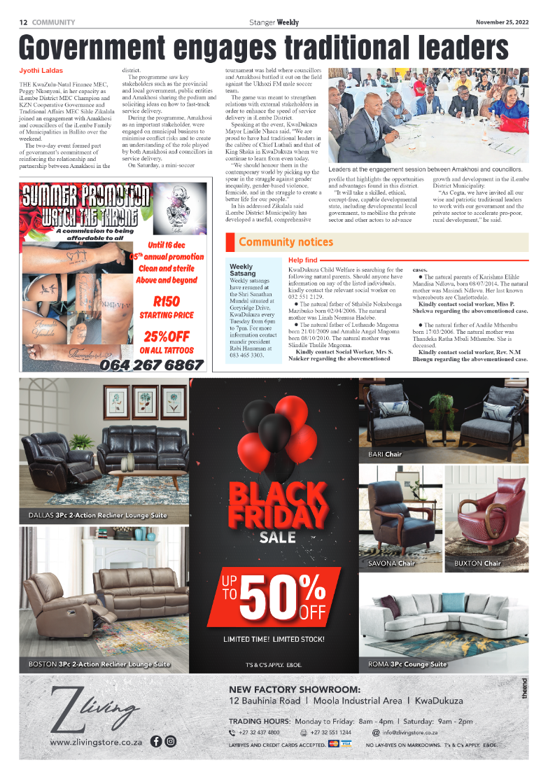 Stanger Weekly 25 November 2022 page 12