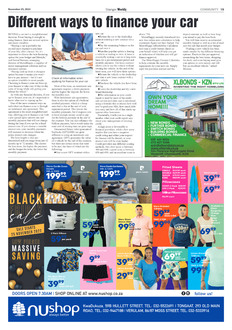 Stanger Weekly 25 November 2022 page 19