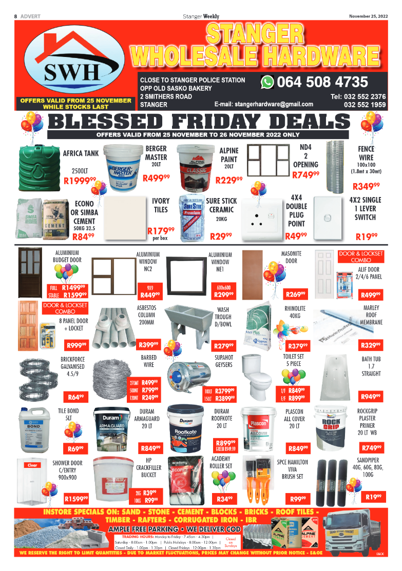 Stanger Weekly 25 November 2022 page 8