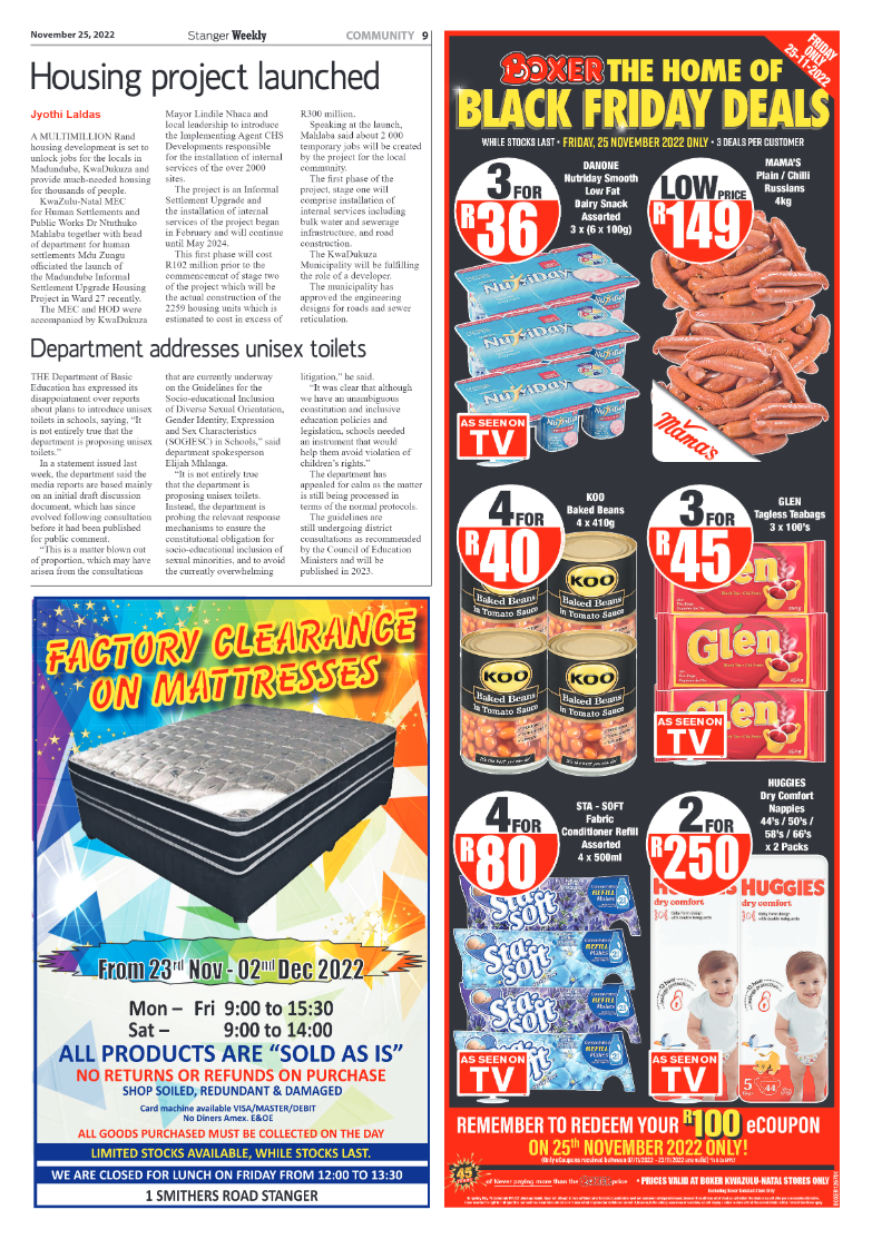 Stanger Weekly 25 November 2022 page 9