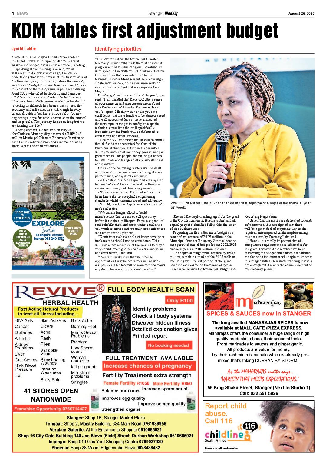 Stanger Weekly 26 August 2022 page 4