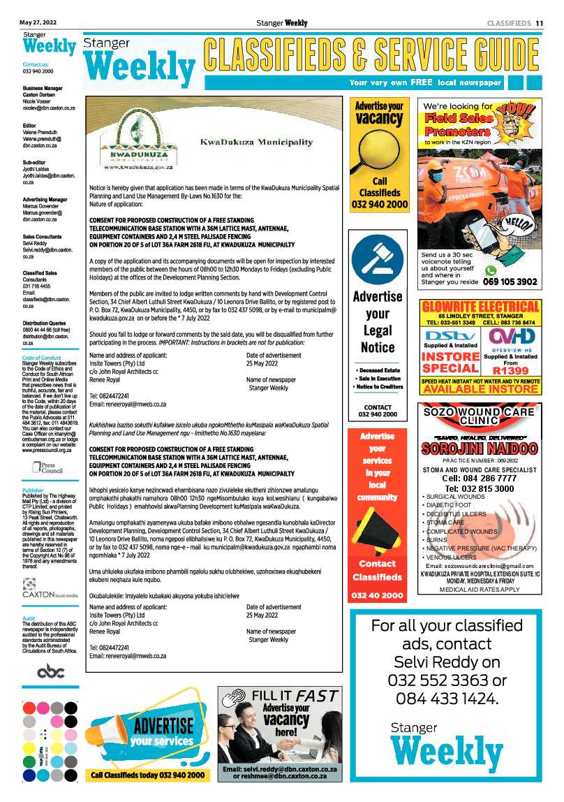 Stanger Weekly 27 May 2022 page 11