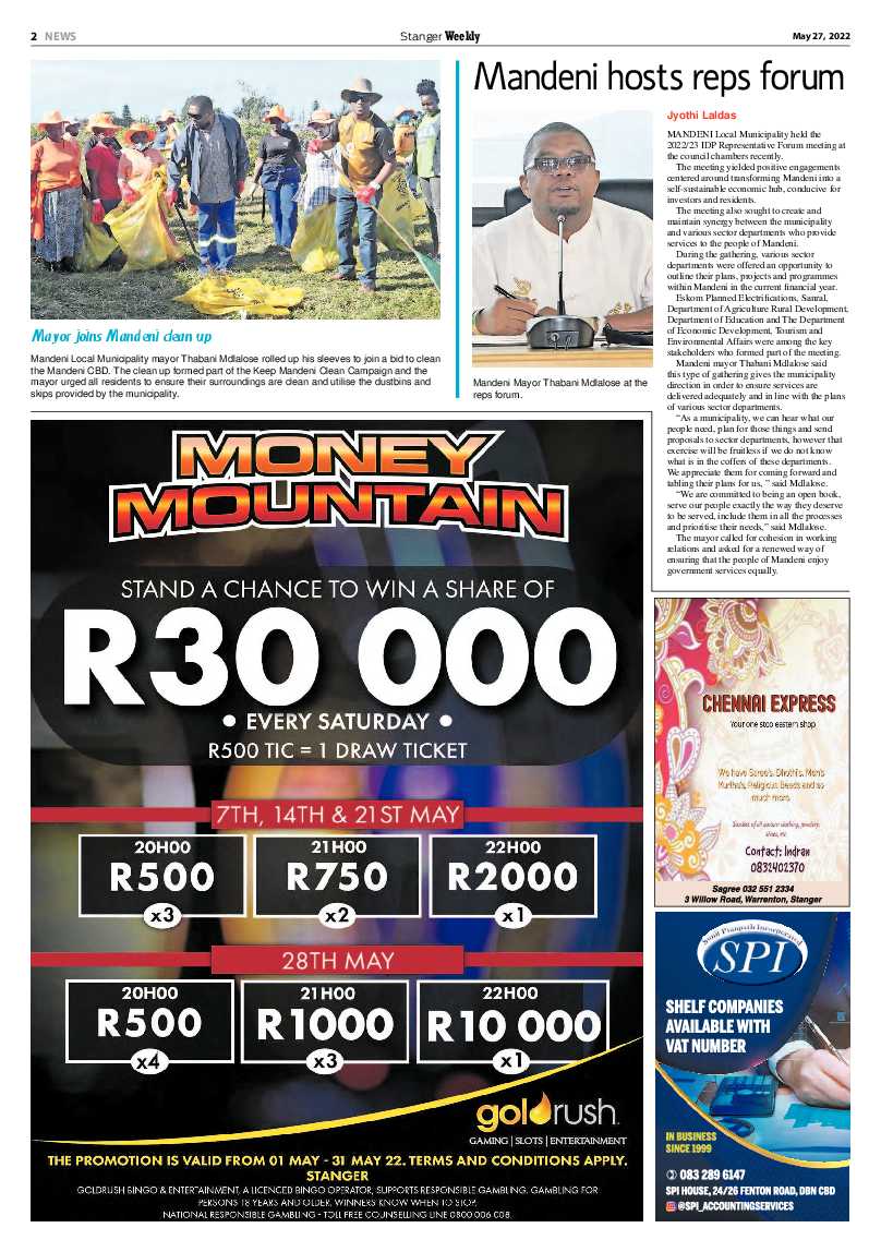 Stanger Weekly 27 May 2022 page 2
