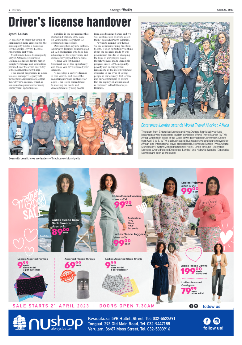 Stanger Weekly 28 April 2023 page 2