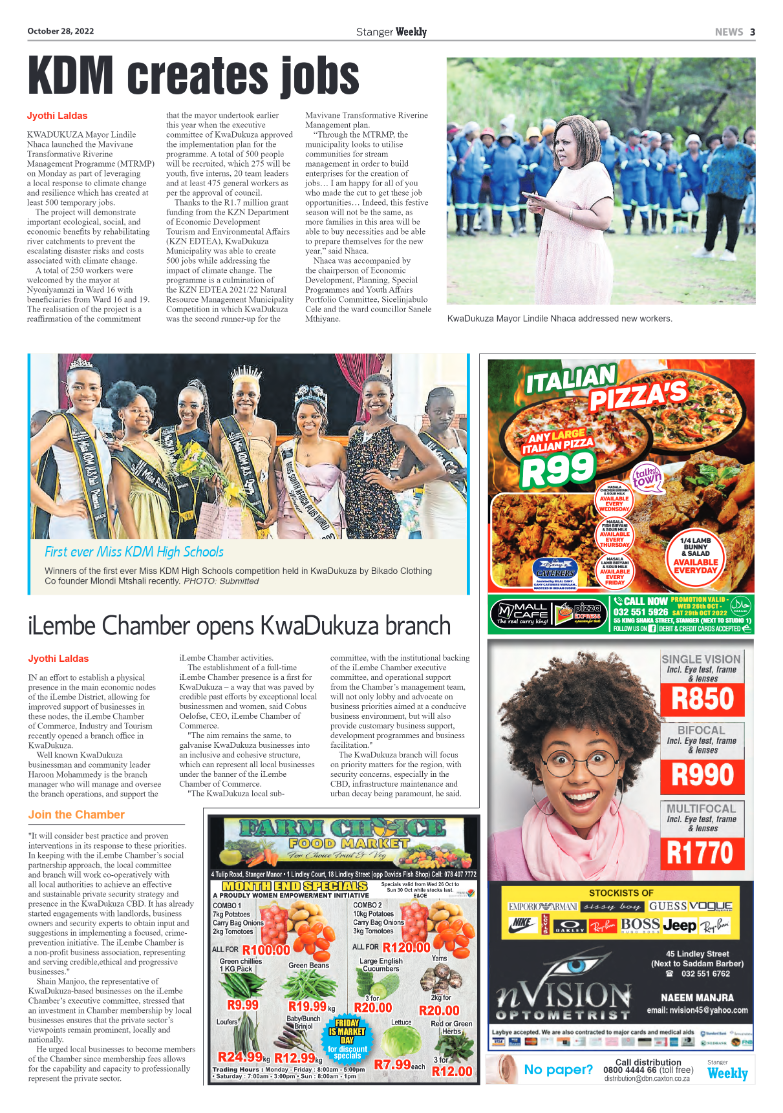 Stanger Weekly 28 October 2022 page 3
