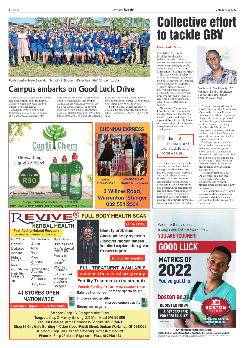Stanger Weekly 28 October 2022 page 4