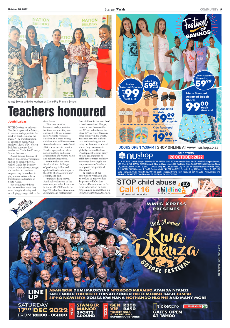 Stanger Weekly 28 October 2022 page 9