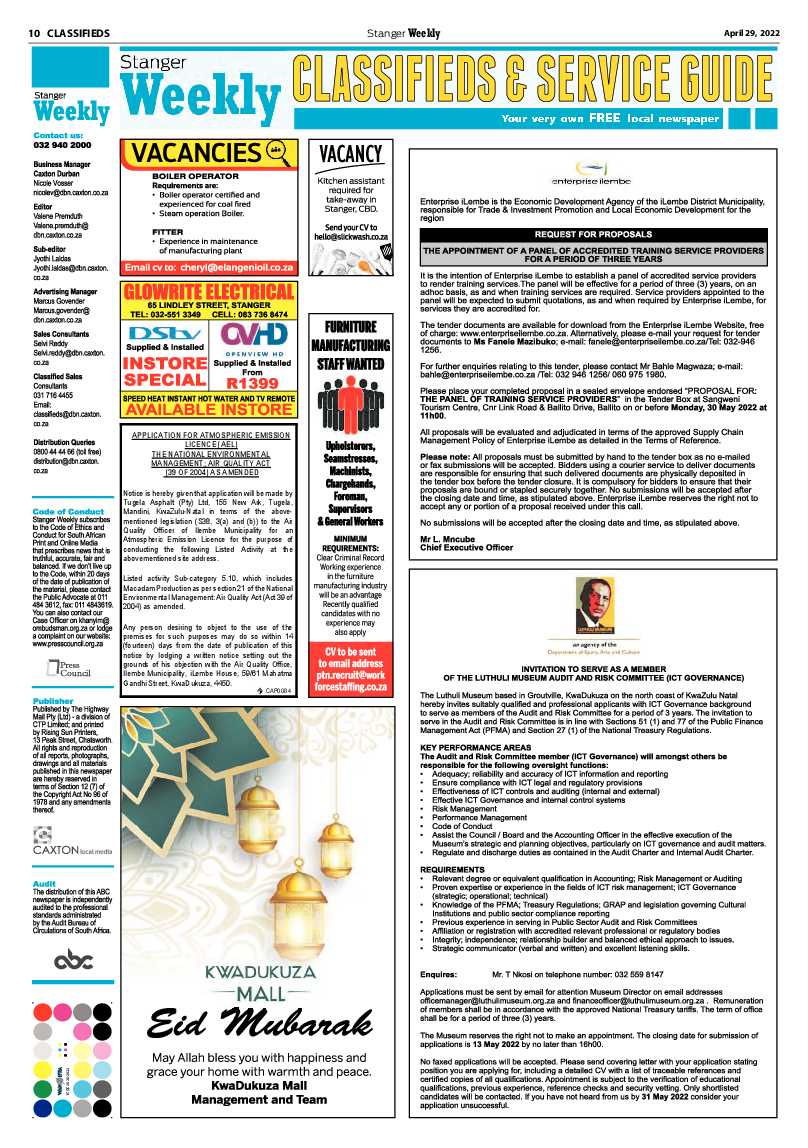Stanger Weekly 29 April 2022 page 10