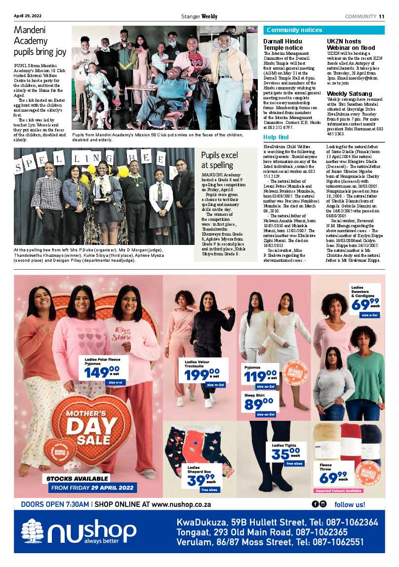 Stanger Weekly 29 April 2022 page 11