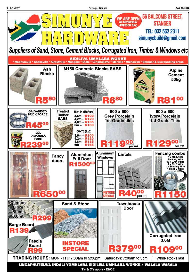 Stanger Weekly 29 April 2022 page 2