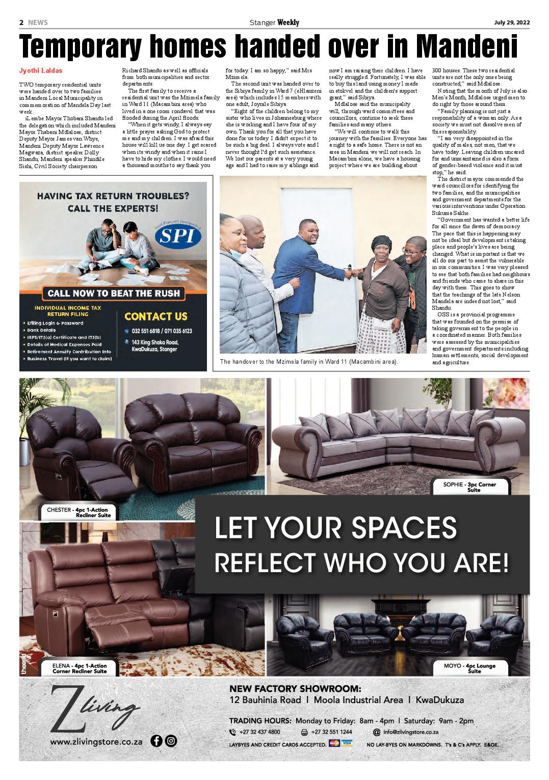 Stanger Weekly 29 July 2022 page 2