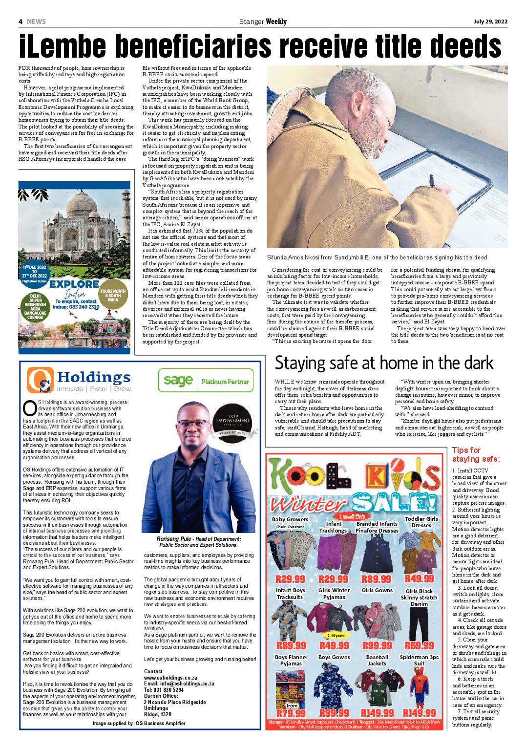Stanger Weekly 29 July 2022 page 4